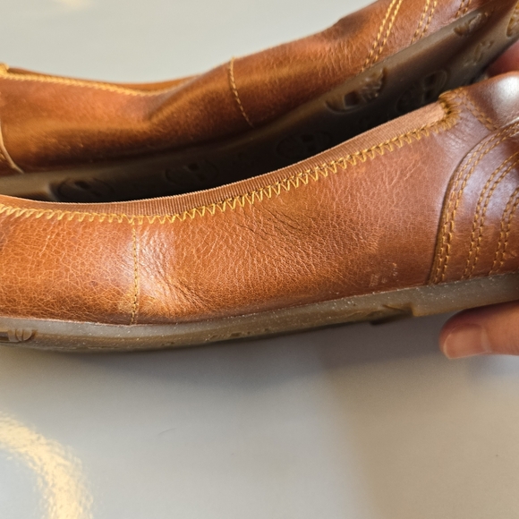 Timberland Brown Slip On Earthkeepers Ellsworth Leather Ballet Flats Shoes 10 - Picture 11 of 15
